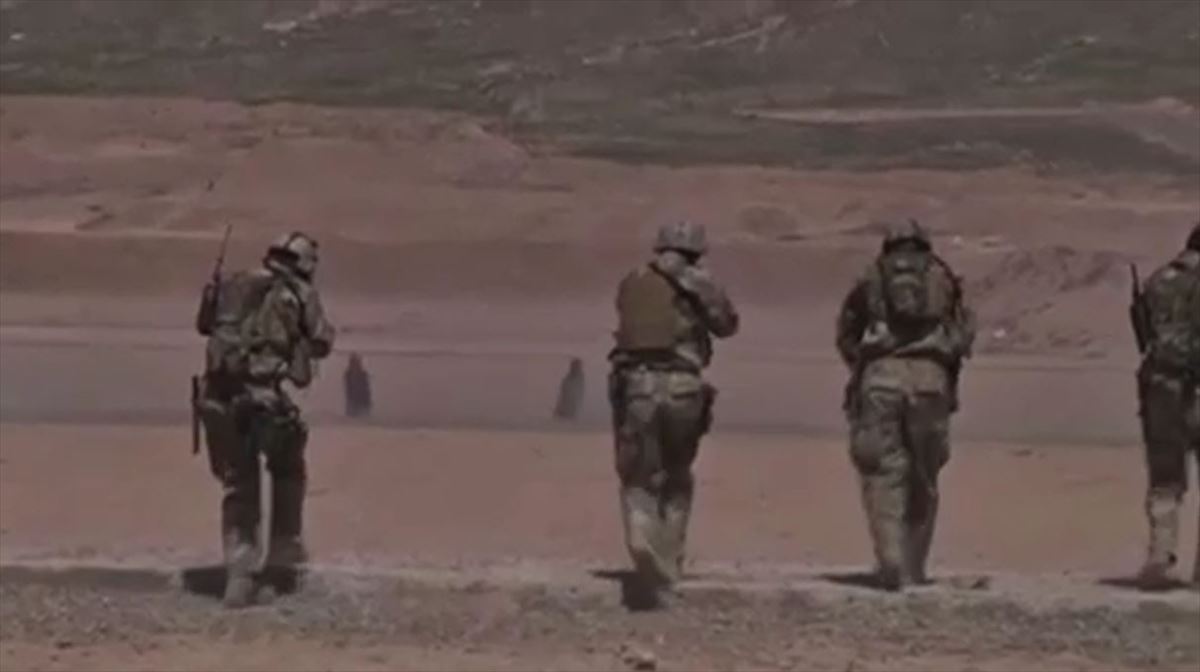 Tropas de Estados Unidos en Afganistán. Foto de archivo obtenida de un vídeo de EITB Media