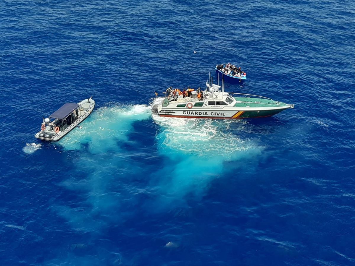 Además, 32 personas migrantes han sido rescatadas en Cabrera (Islas Baleares). Foto: EFE