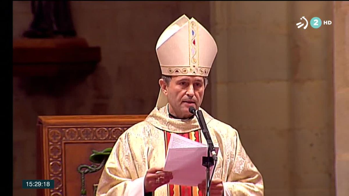 Joseba Segura ha tomado posesión como obispo de Bilbao en la catedral de Santiago. Foto: EFE