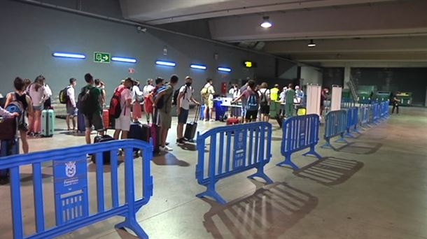 Cribado en la estación de autobuses de Pamplona