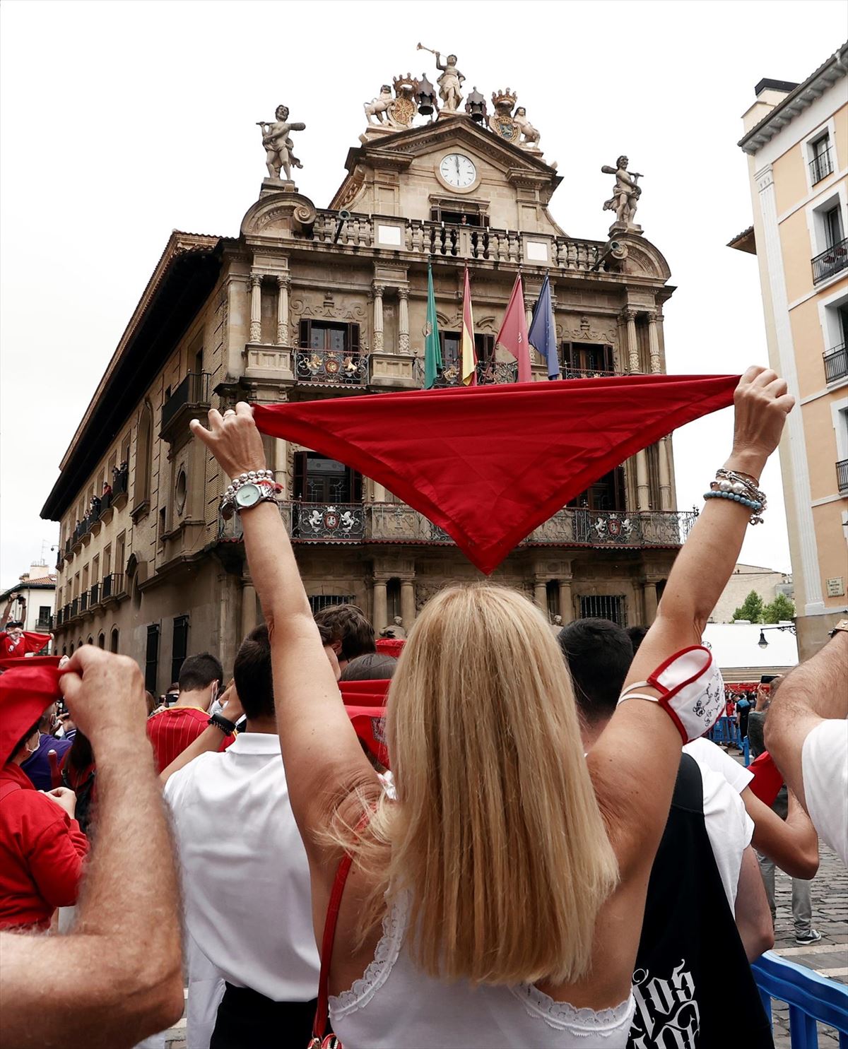 Las fiestas de San Fermín han estado dos años suspendida por el coronavirus. Foto: EFE.