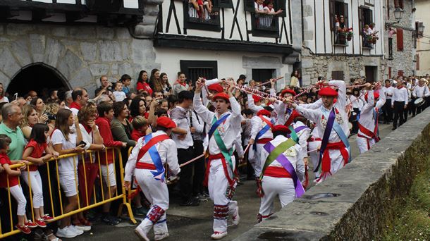 Imagen de Lesaka celebrando San Fermín