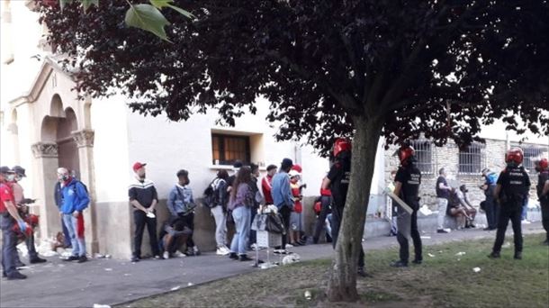 Botellón en Pamplona