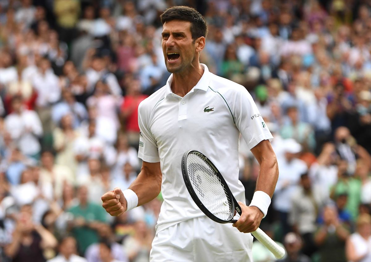 El tenista serbio Novak Djokovic en el torneo de Wimbledon del año pasado