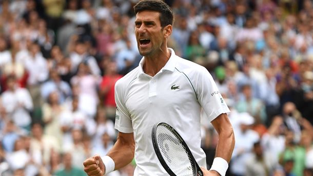 El tenista serbio Novak Djokovic en el torneo de Wimbledon del año pasado