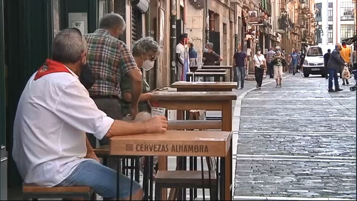 Sin sanfermines, Pamplona muestra la imagen de cualquier día de verano