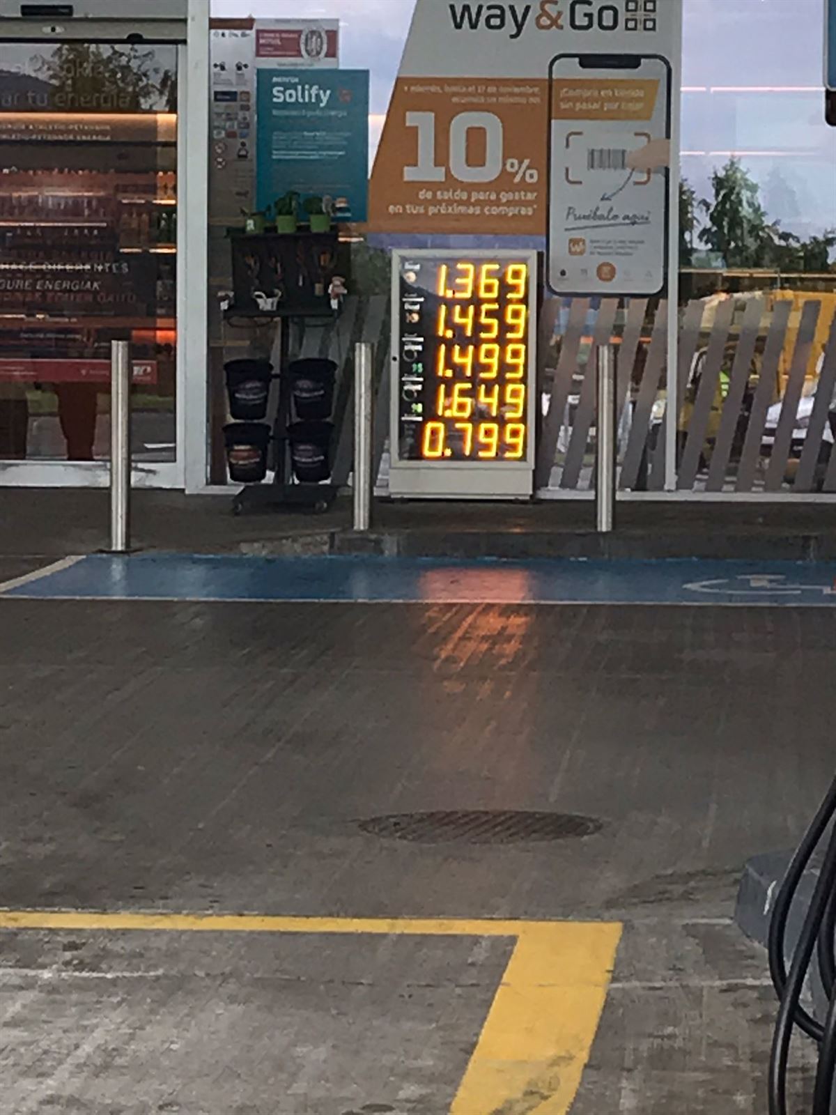 Precio de la gasolina y el gasoil