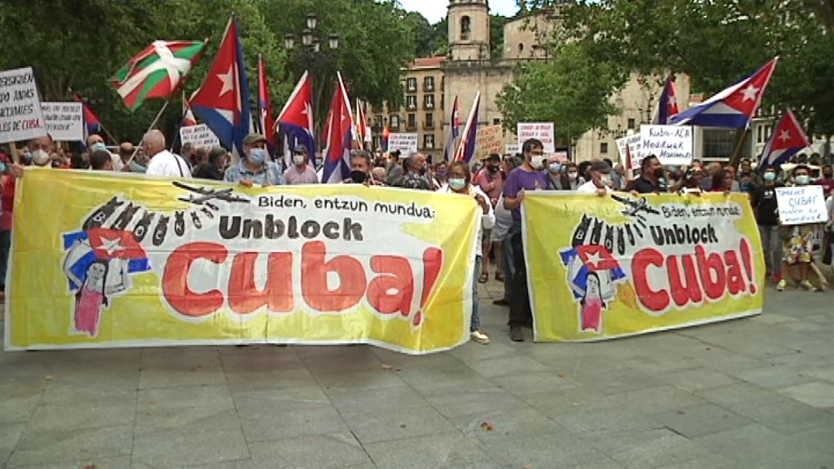 Manifestación en Bilbao. Imagen: EITB Media
