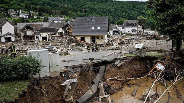 Imágenes de las inundaciones en Alemania. Foto: EFE