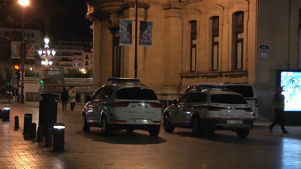 Patrullas de la Ertzaintza en San Sebastián