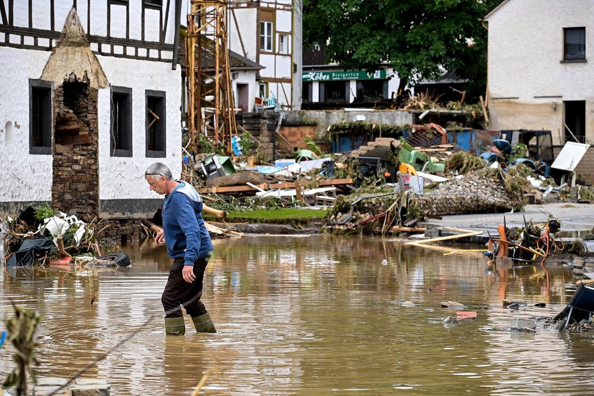 El calentamiento global provocará más inundaciones, como las de Alemania. 