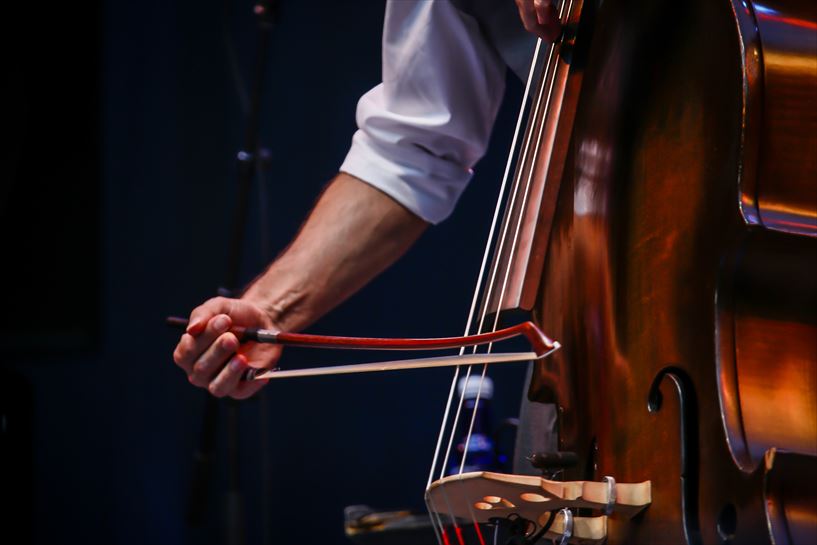  Jazz Vitoria 15 de julio, concierto de Pablo M. Caminero Trio en el Iradier Arena . Pablo M. Caminero, contrabajo. Foto: EITB Media
