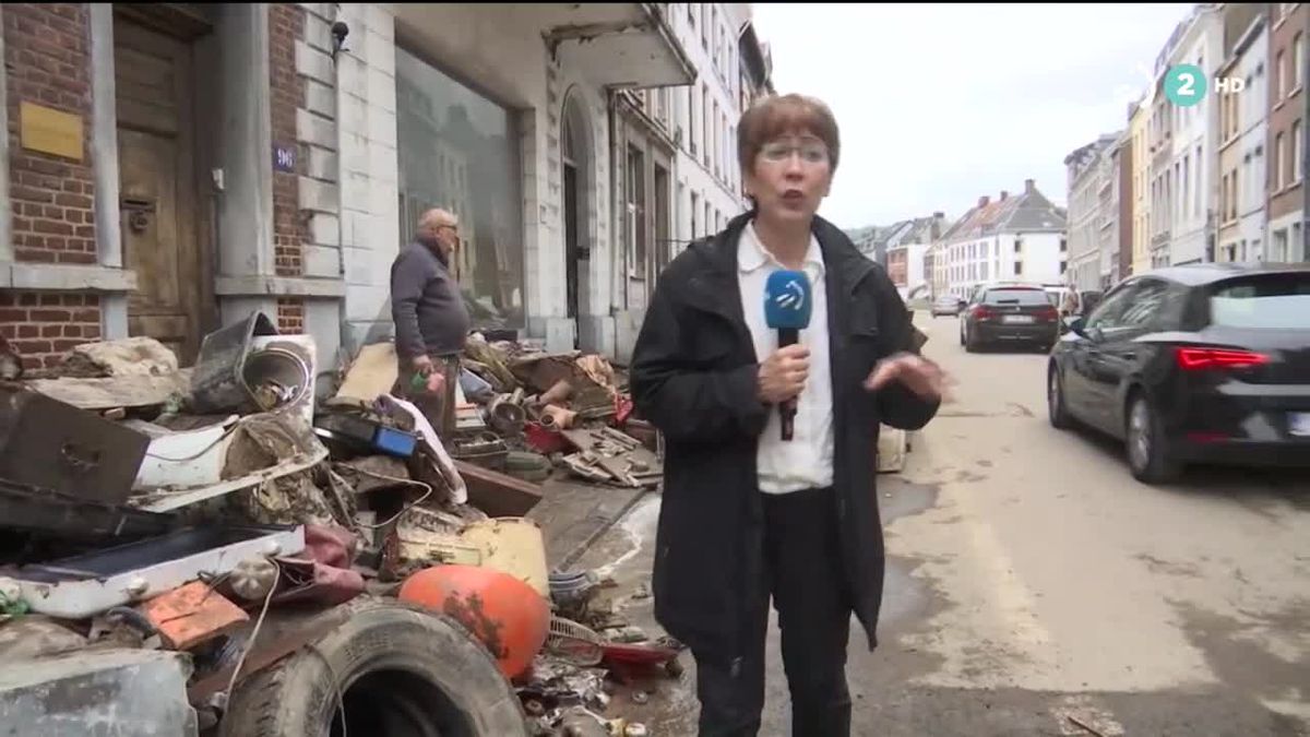 Olatz Arrieta está siendo testigo del desastre natural en la frontera de Alemania y Bélgica
