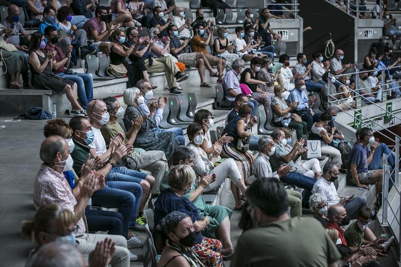 Público en el Iradier Arena, el 17 de julio. Foto: EITB Media