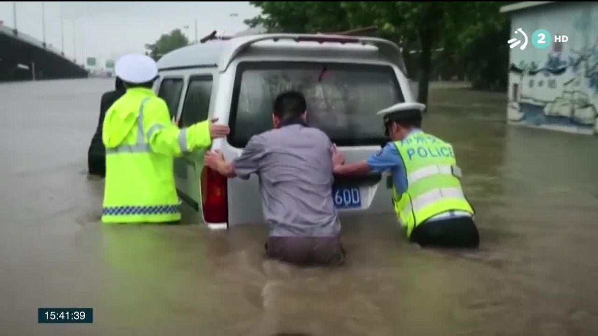 En China se están registrando las inundaciones más fuertes de los últimos 60 años