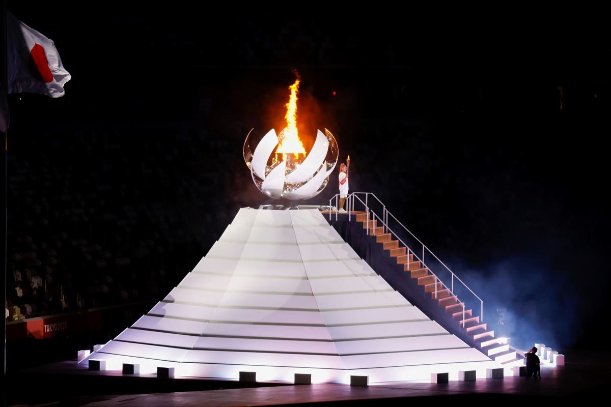 Tokioko Olinpiar Jokoen inaugurazio ekitaldia (EFE)