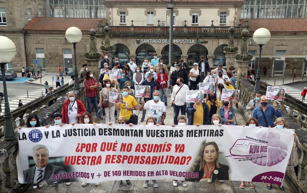 Protesta en Santiago de Compostela