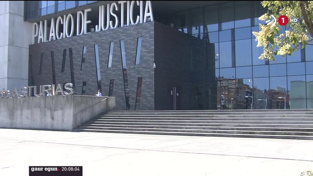 Asturiasko Justizia Jauregia. EITB Mediaren bideo batetik hartutako irudia.