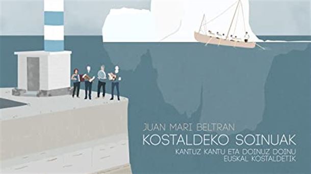 Portada del disco "Kostaldeko soinuak" de Juan Mari Beltran.
