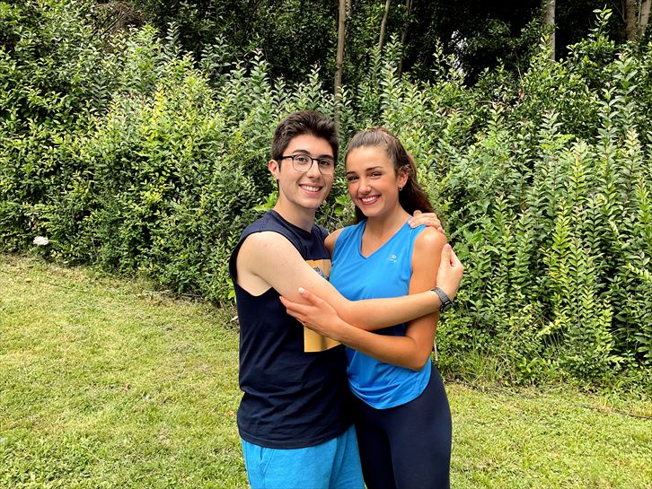 Ibai (Joanes Echeveste) eta Enara (Aitziber Errazkin)