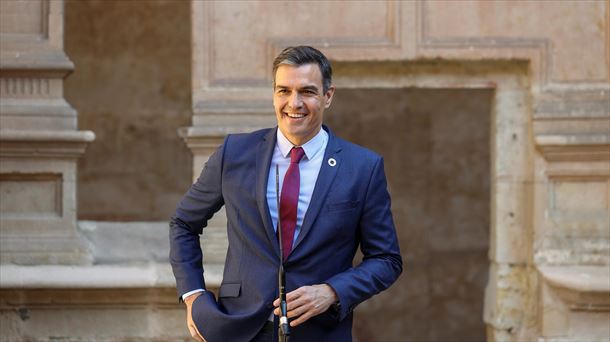 Pedro Sánchez, Espainiako Gobernuko presidentea, ostiral honetan. Argazkia: EFE