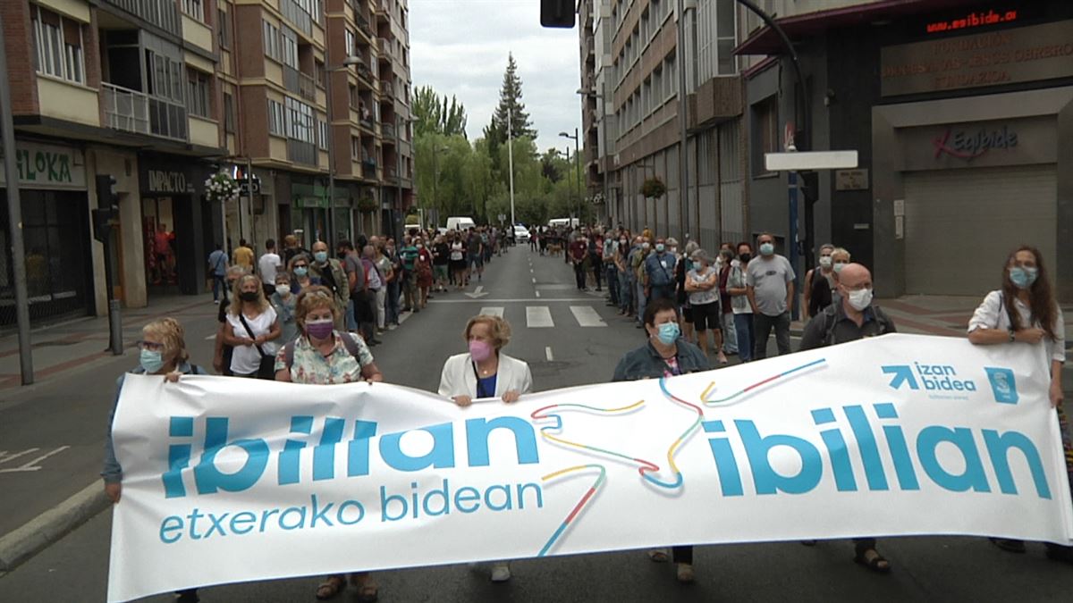 Manifestación en Vitoria-Gasteiz. Imagen: EITB Media