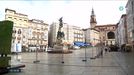 Las inmediaciones de la Plaza de la Virgen Blanca están blindadas y bajo estricta vigilancia