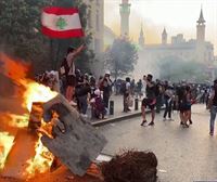Protestas y represión, en el aniversario de la explosión de Beirut