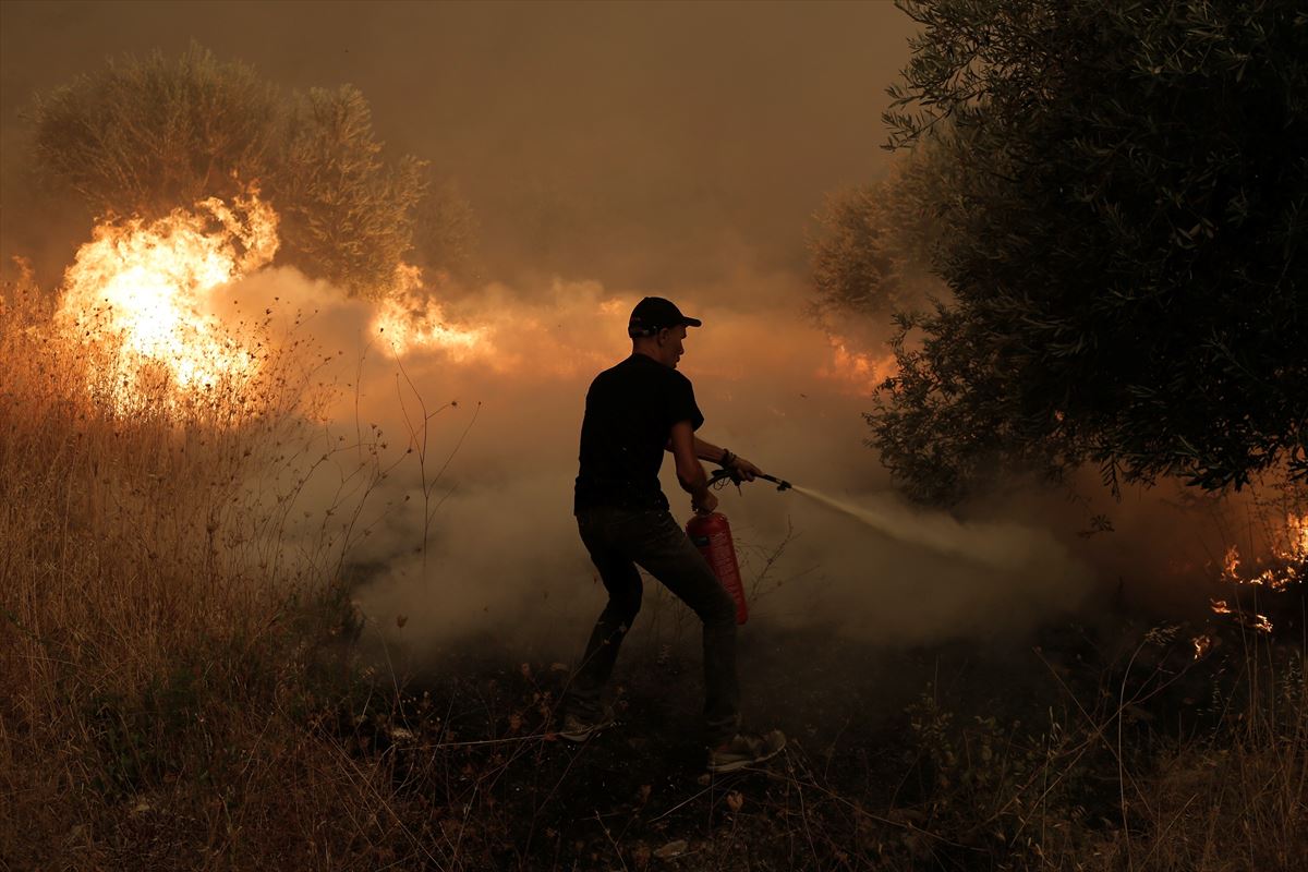 Los incendios siguen asolando a los países del mediterráneo. Foto: EFE