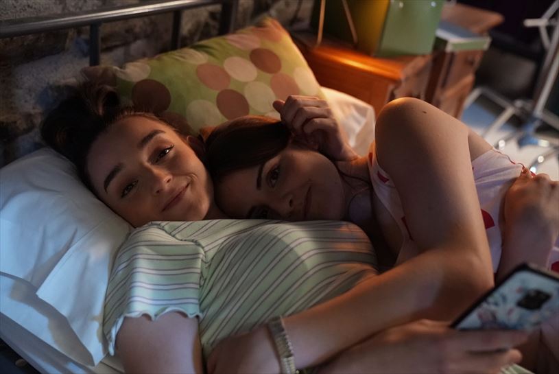 "Go!azen 8.0" telesailaren grabaketa: Zuri (Maria Redondo) eta Maddi (Dánae Riaño)