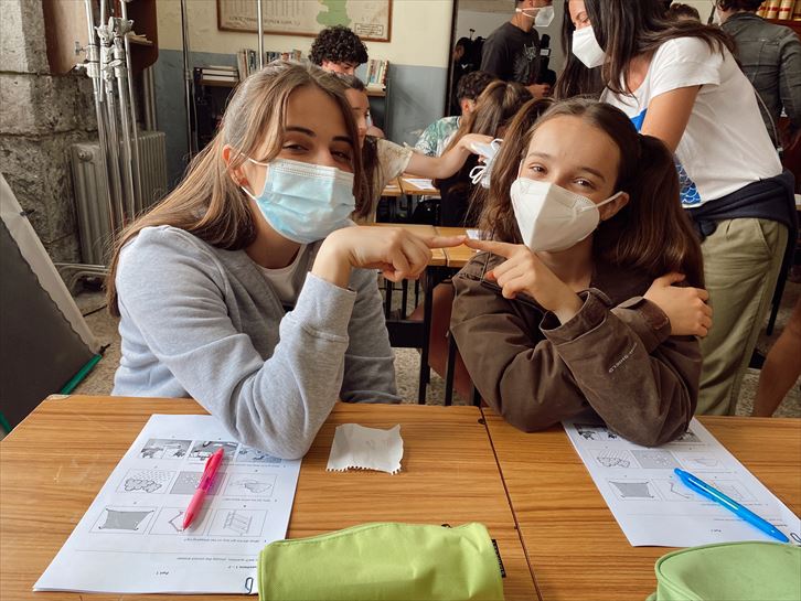 "Go!azen 8.0" telesailaren grabaketa: Zuri (Maria Redondo) eta Maddi (Dánae Riaño)