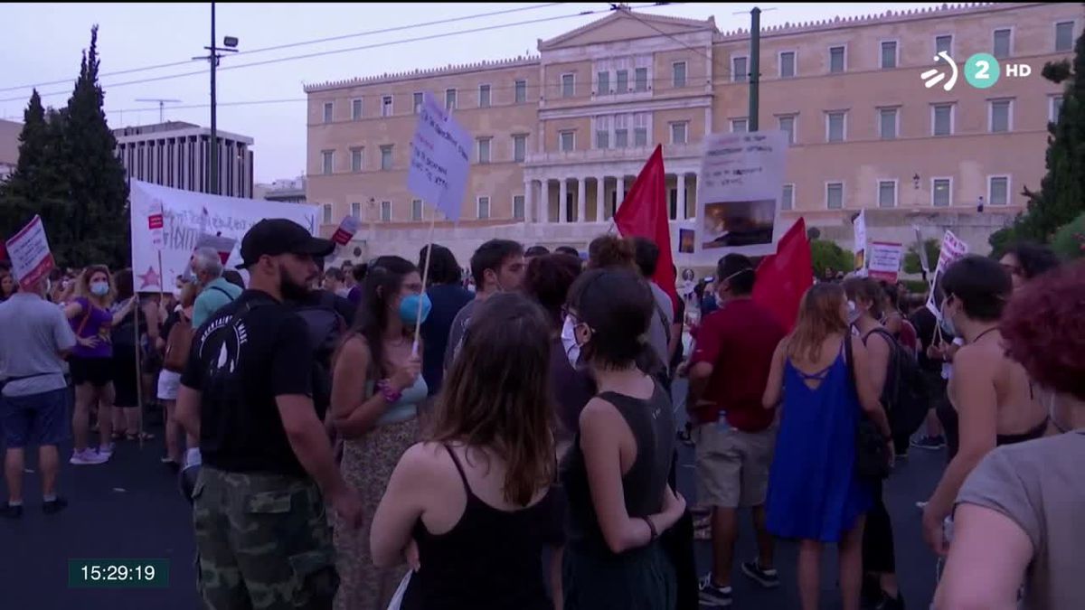 Protestas en Grecia. Imagen: Agencias