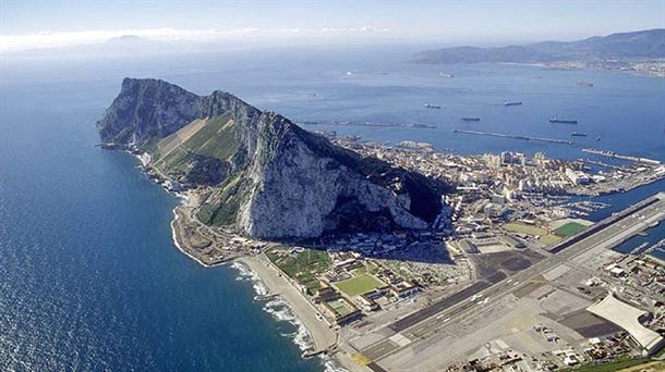 Imagen aérea de El Peñón de Gibraltar
