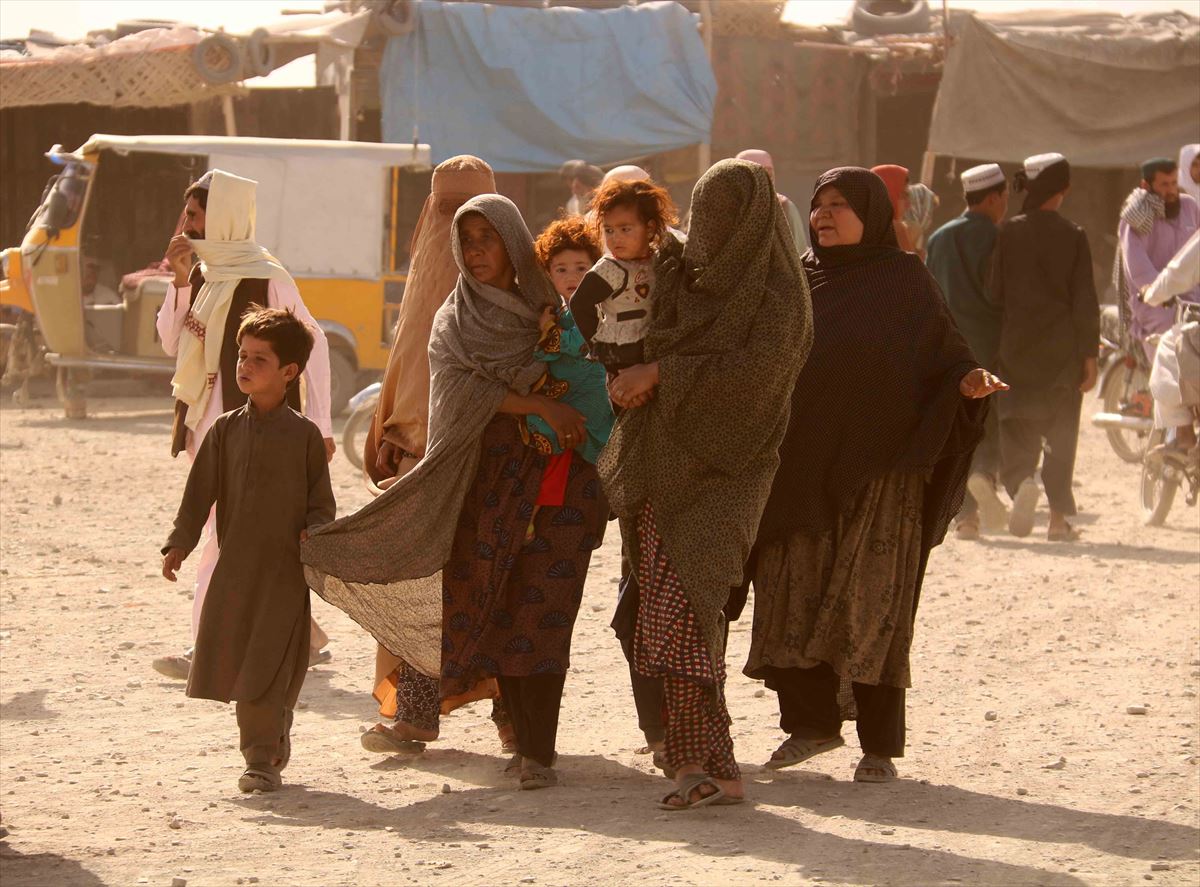 Varias mujeres en Afganistán. 