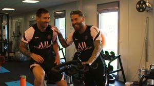 Primer entrenamiento de Messi con el PSG