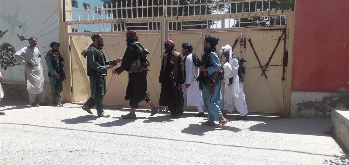 Los talibanes en Herat (Afganistán). Foto: EFE.