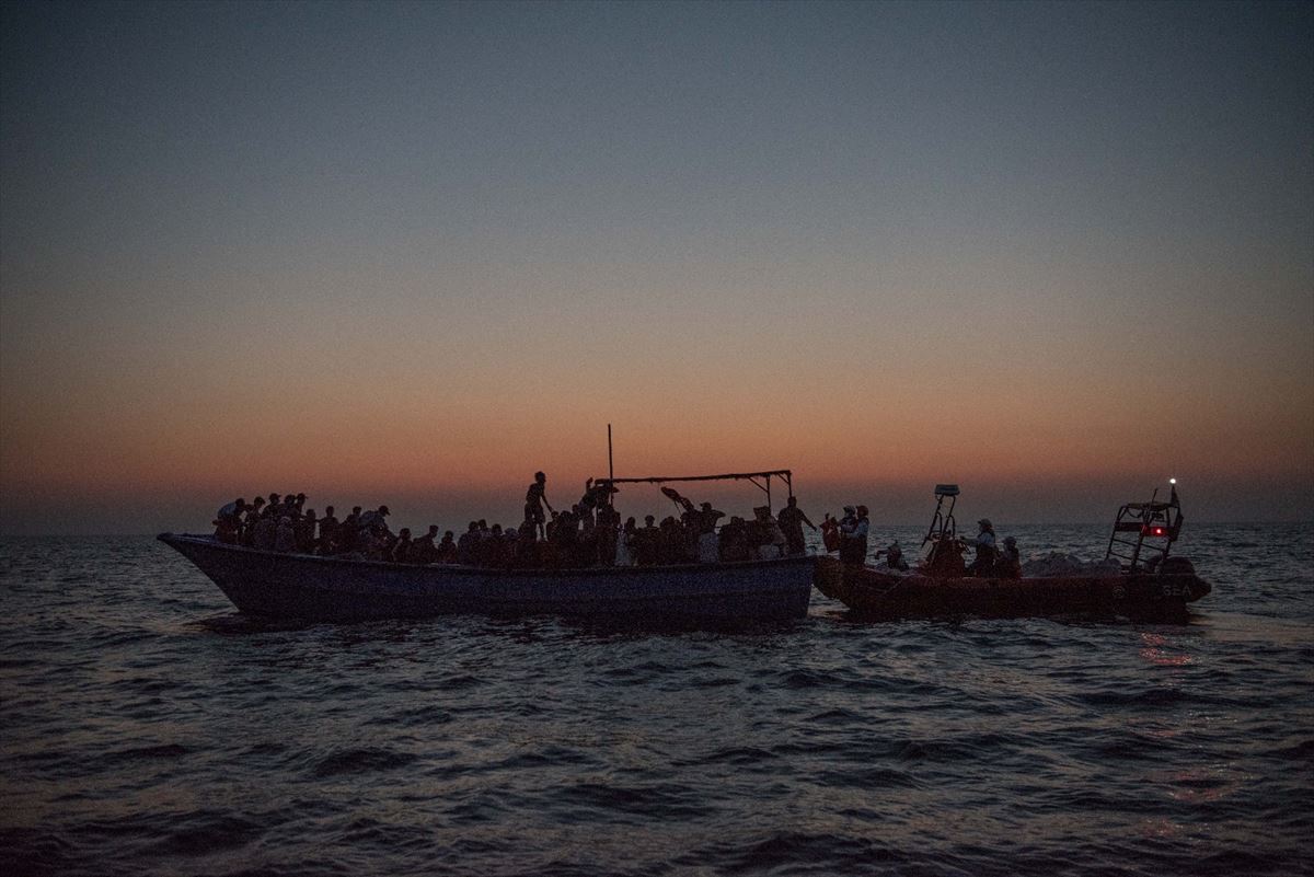 Un barco de Médicos Sin Fronteras rescata a 189 migrantes en el Mediterráneo. Foto: @MSF_SEA