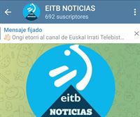 1000 seguidores en los canales de noticias de EITB en Telegram