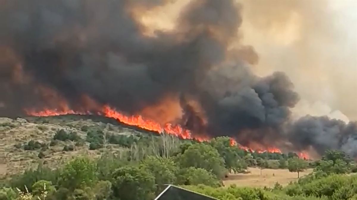 Incendios en Ávila. Imagen: Forta