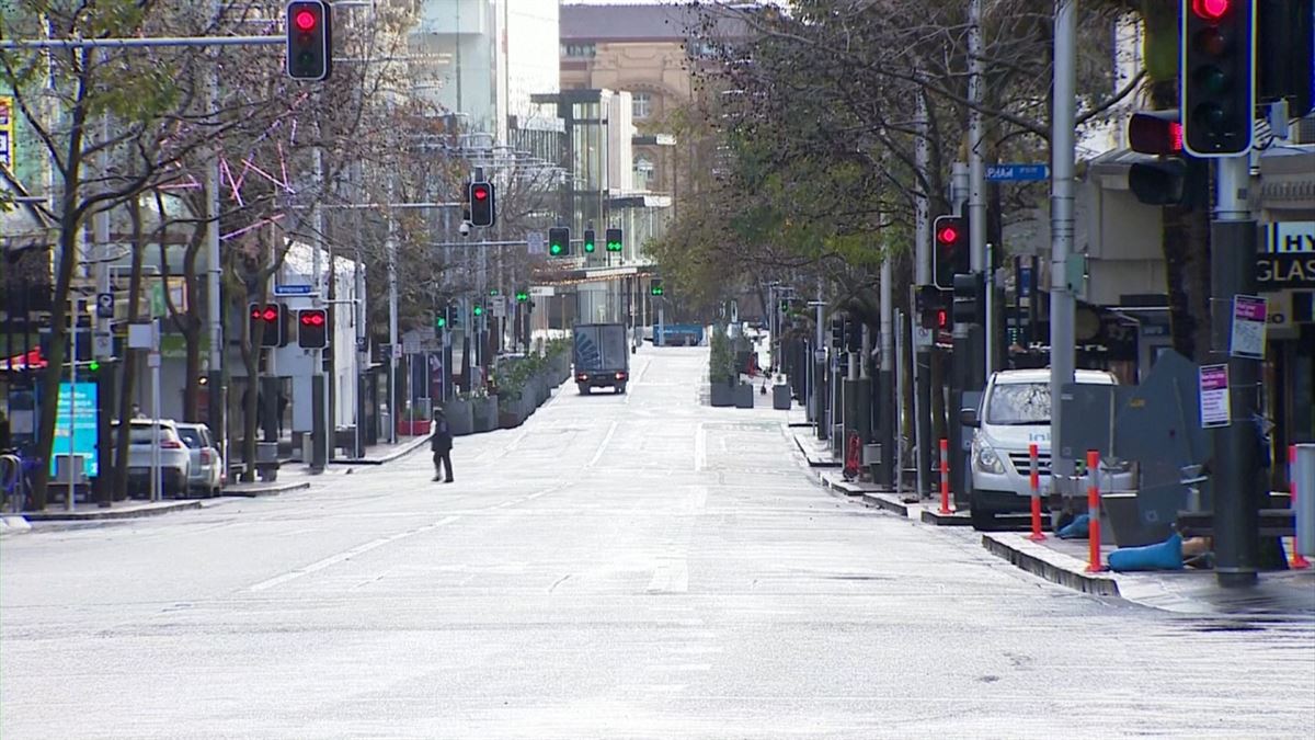 Calles vacías en Nueva Zelanda