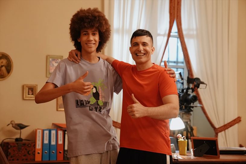 Koldo Castillo (Julen) eta irakasle berria (Aitor Beltran)