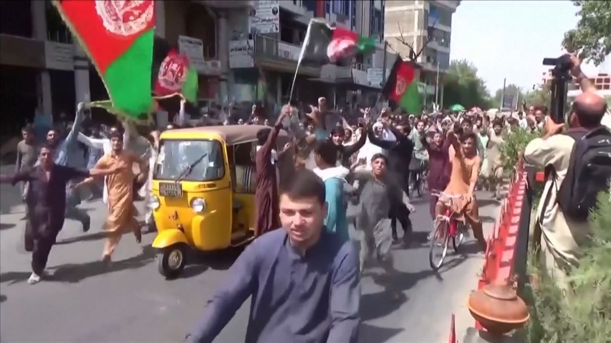 Manifestación en Afganistán. Imagen: EITB Media