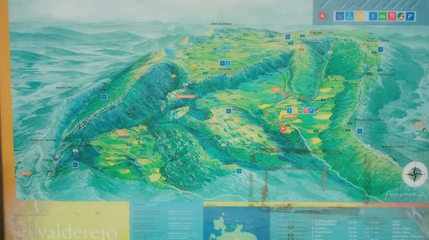 Mapa del Parque de Valderejo