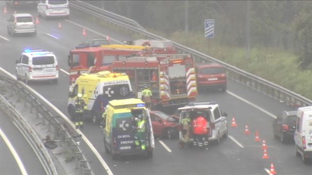 Accidente en Txorierri. Imagen: EITB Media