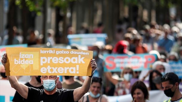 Imagen de una manifestación de Sare en agosto. 