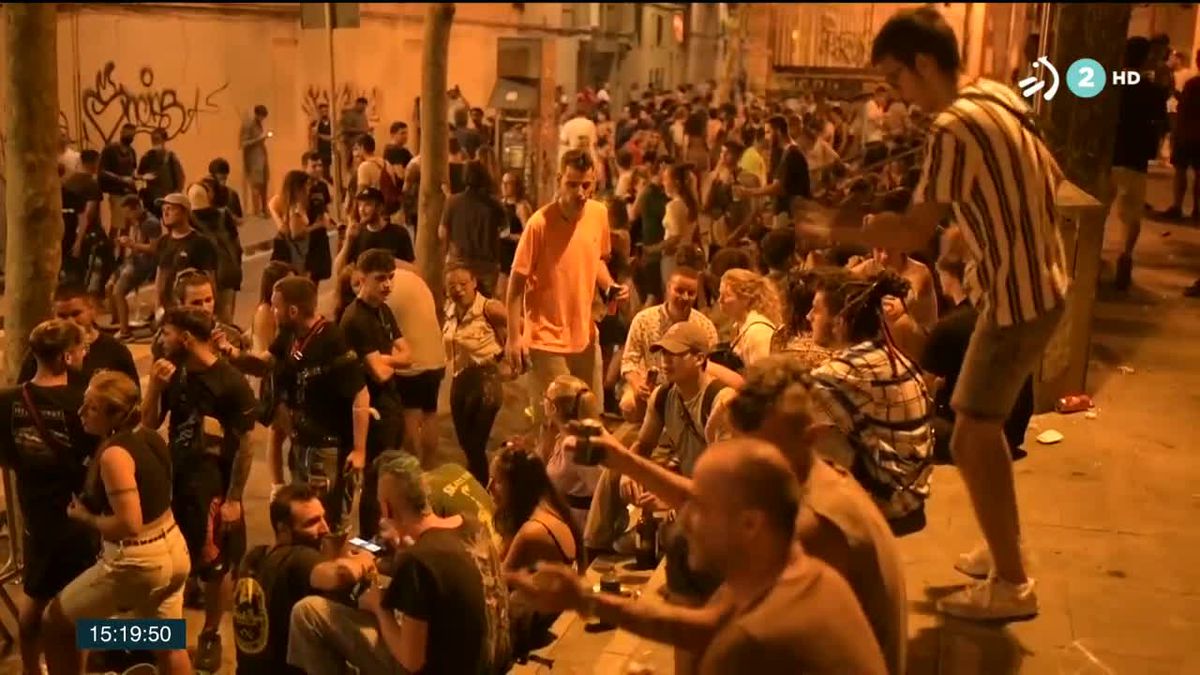 Barcelona, este fin de semana. Imagen obtenida de un vídeo de Agencias.