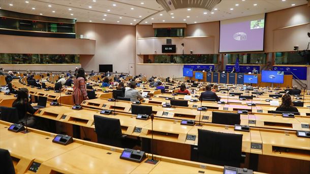 Debate de los representantes de la Unión Europea sobre Afganistán. Foto: EFE.