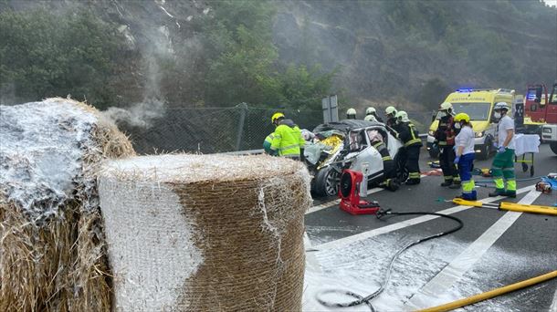 El vehículo accidentado