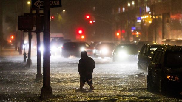 Inundaciones en New York en septiembre de este año. 