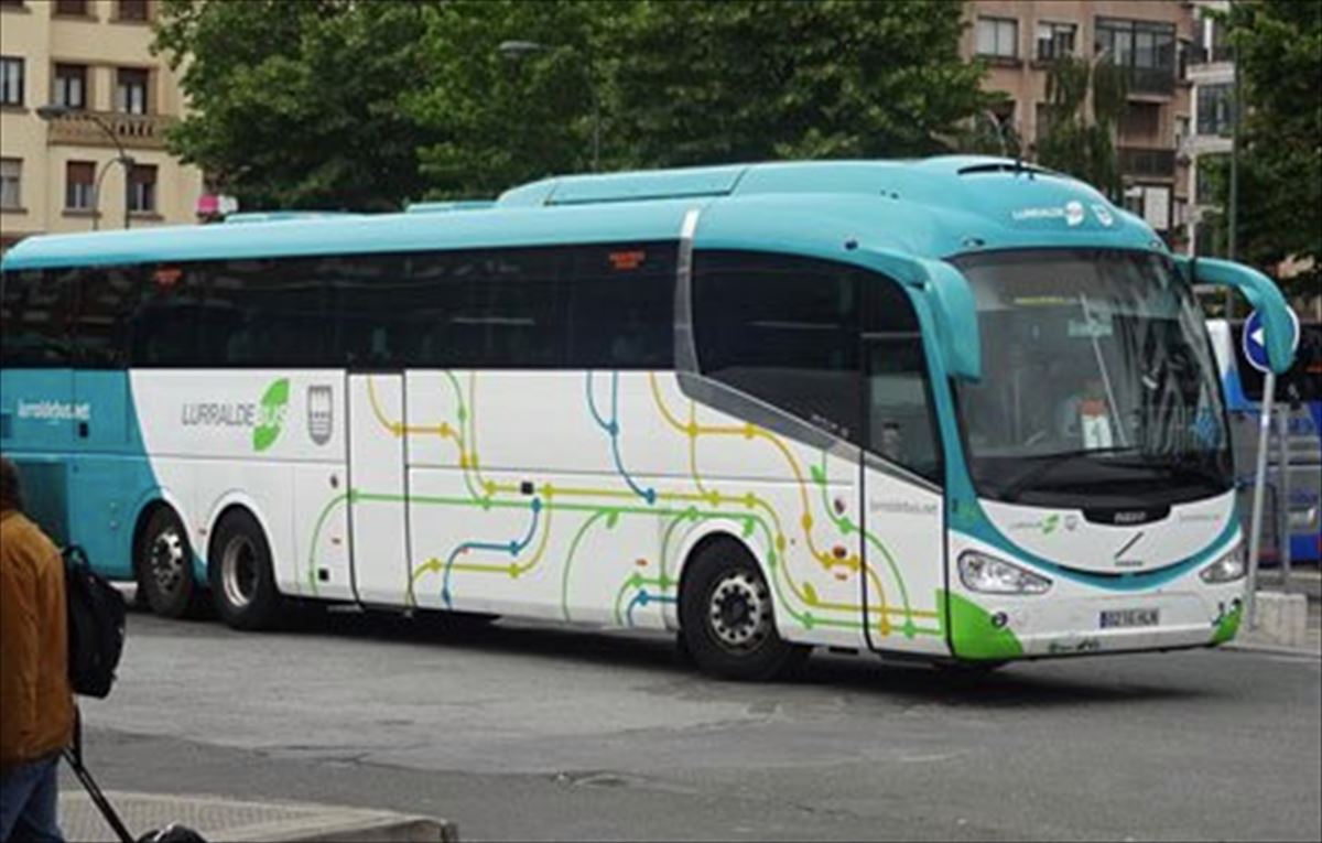 Un autobús de Lurraldebus